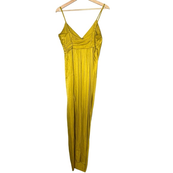 NBD Saanvi Gown Slip Dress in Vibrant Mustard Yellow Size Large - Picture 9 of 12
